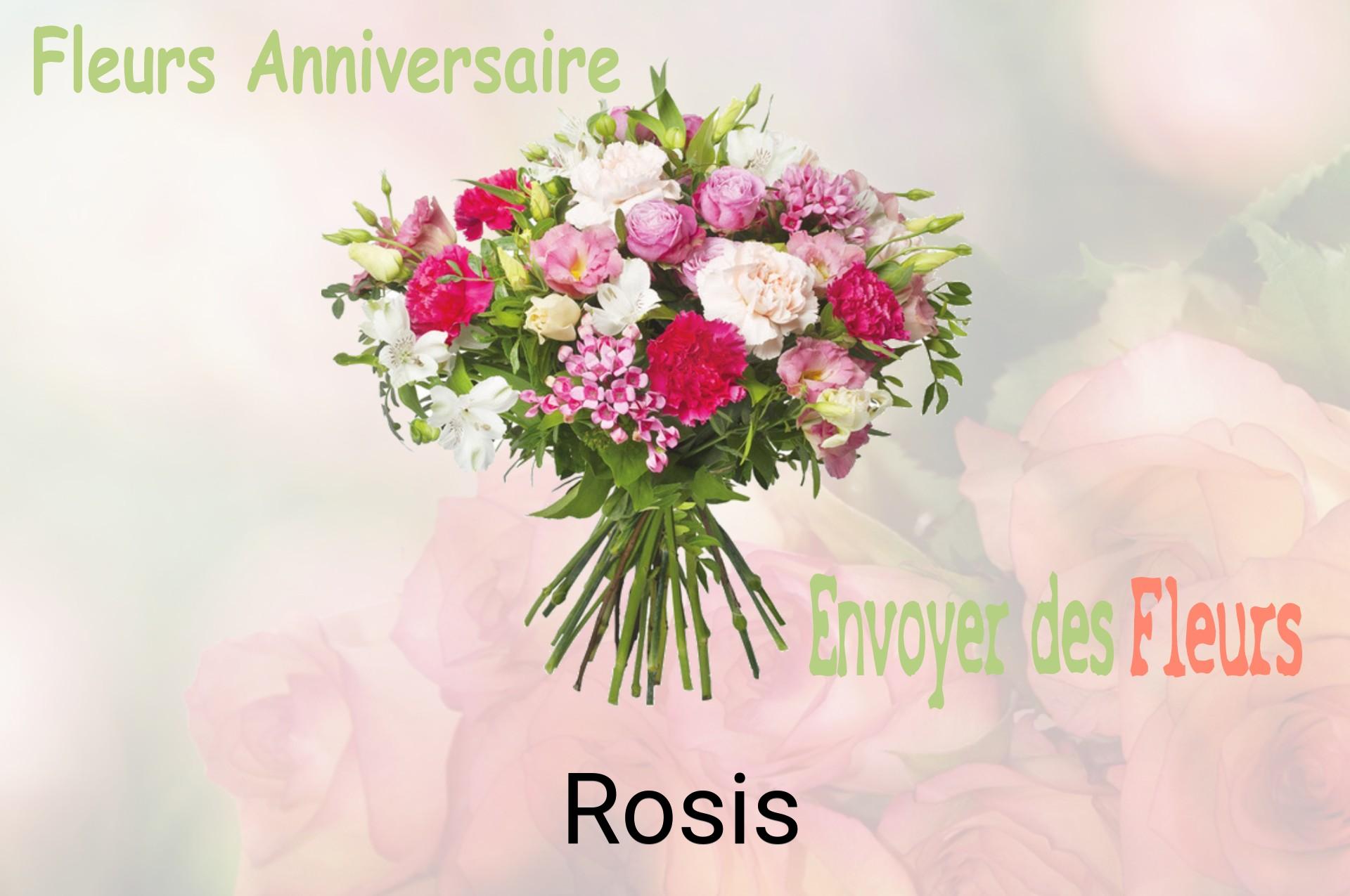Bouquet de fleurs d’anniversaire livré à Rosis