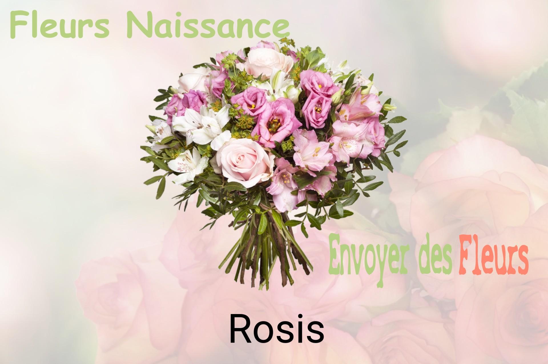 Bouquet de fleurs de naissance livré à Rosis